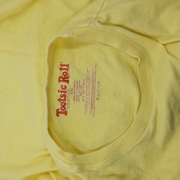 Tootsie Roll  Where's My Sugar Daddy T-shirt Yellow Size XXL 2005 - Picture 3 of 5